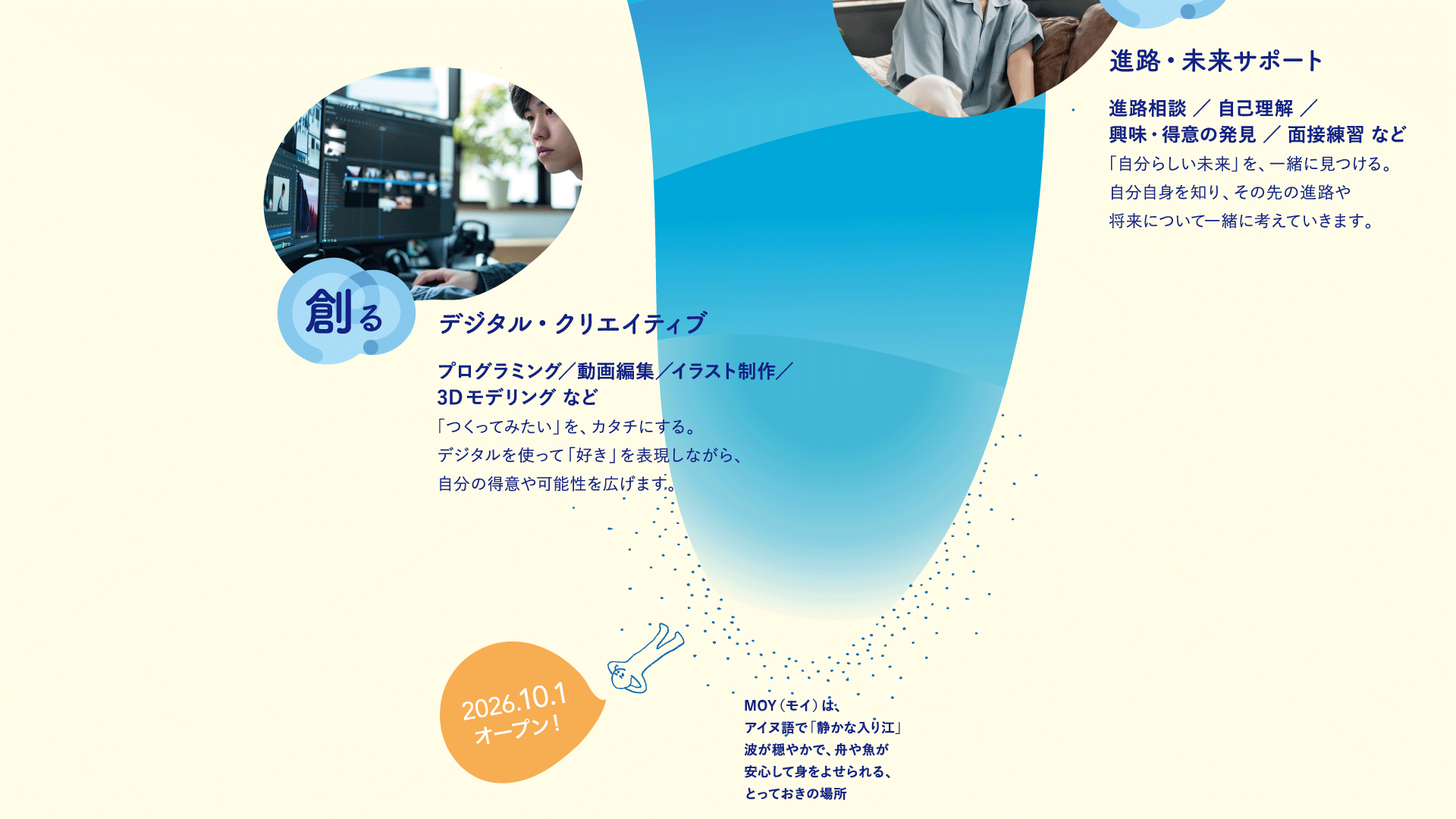 コンテンツについて、進む・創る
